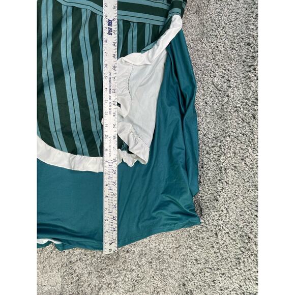 Goth Vintage Style Apron Maid Housekeeper Womens Costume Dress Sz Large Green - Picture 5 of 14